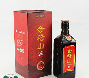 批發、零售會稽山紹興黃酒純正八年單瓶禮盒花雕酒